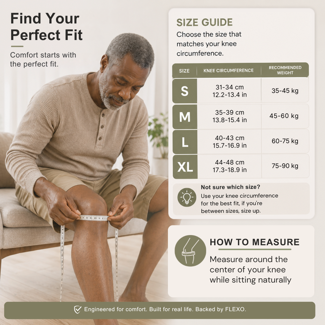 FLEXO Knee Support Sleeve - Support Your Knees And Stay Active